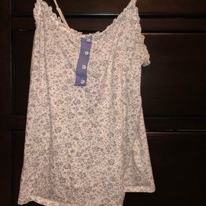 Old Navy Floral Ruffle Tank
